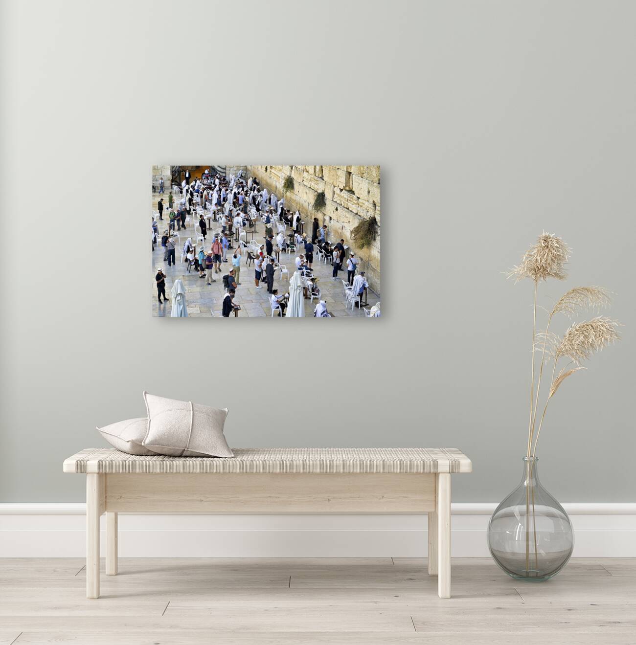 Jerusalem Israel. The western wall wailing wall Reproduction