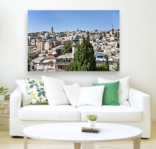Jerusalem Israel. View of the old city Reproduction
