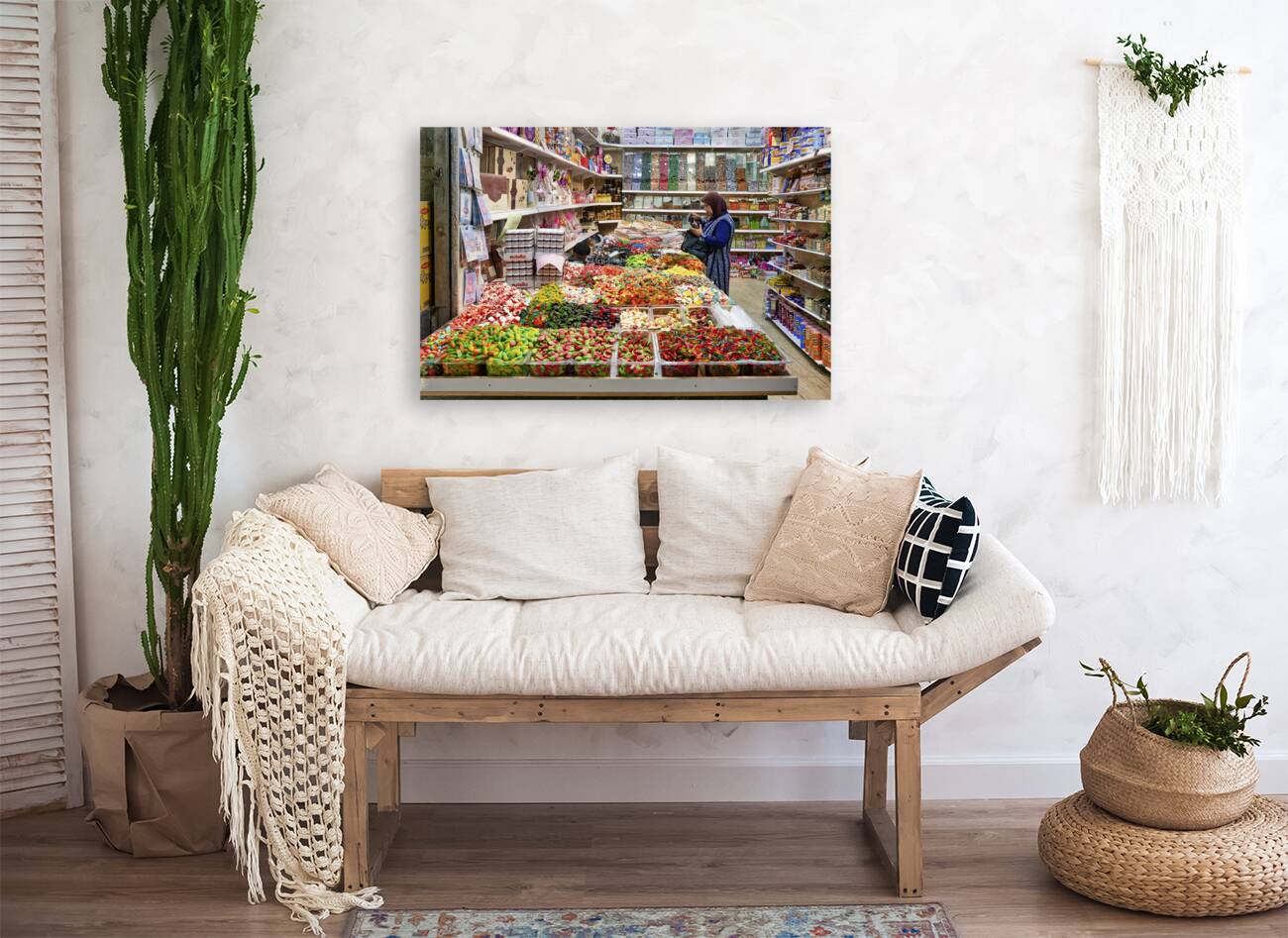 Jerusalem Israel. Grocer in the old city Reproduction