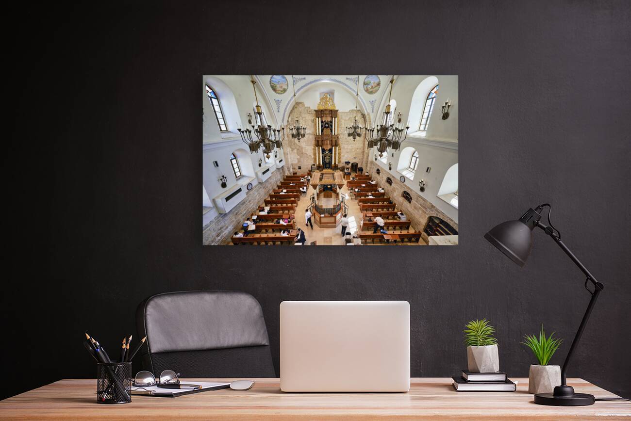 Jerusalem Israel. The Hurva Synagogue also known as Hurvat Rabbi Yehudah he-Hasid Reproduction