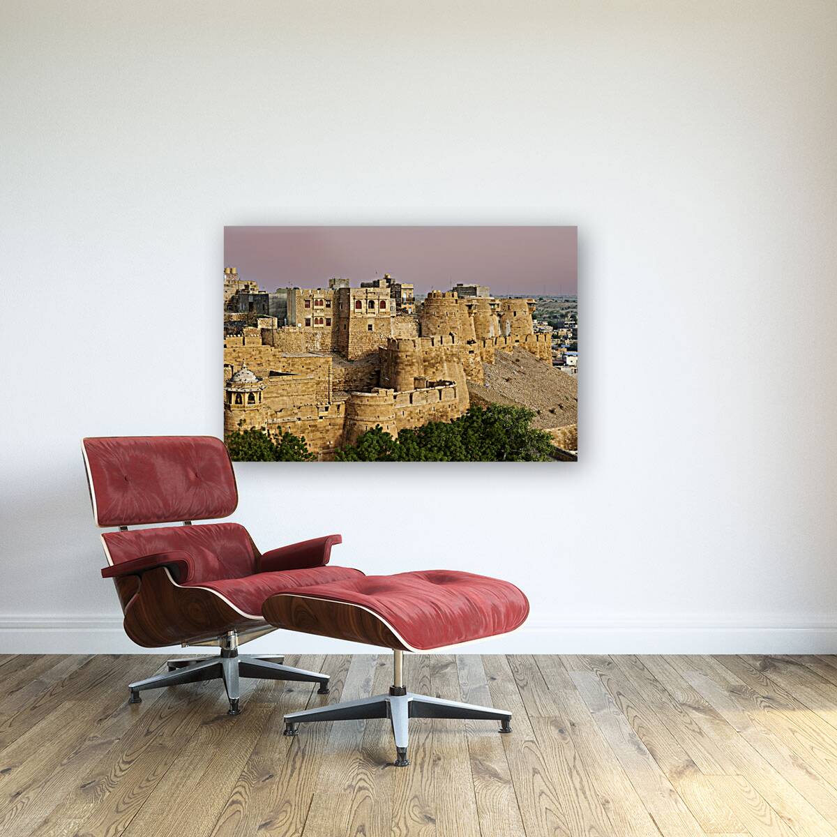 India Rajasthan jaisalmer. The walls at sunset Reproduction