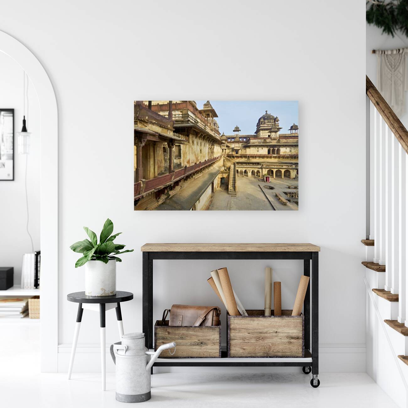 India Madhya Pradesh Orchha. The Fort Complex Reproduction