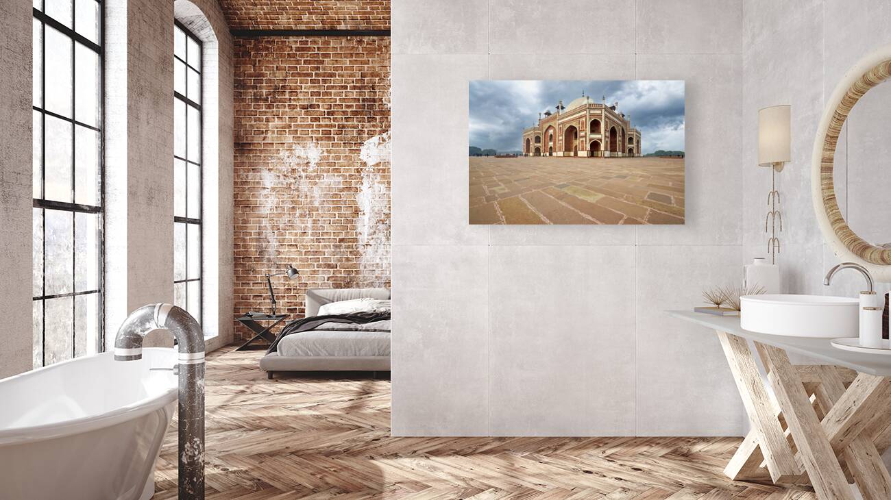 India Delhi. Humayuns Tomb Reproduction