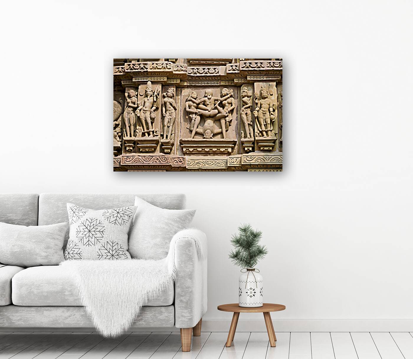 India Madhya Pradesh Khajuraho. The hindu erotic temples Reproduction