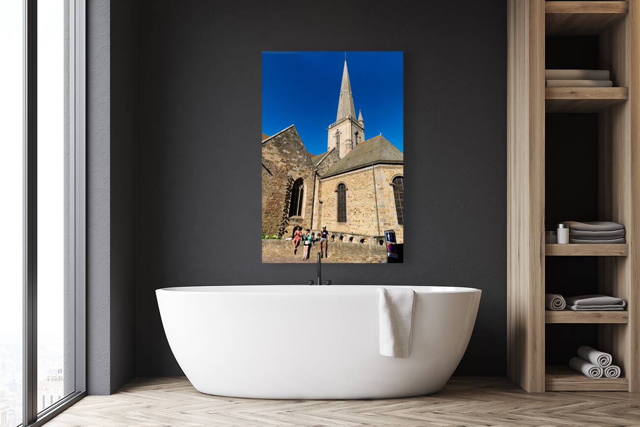 Saint Malo Brittany France. Cathedral Saint Vincent Reproduction
