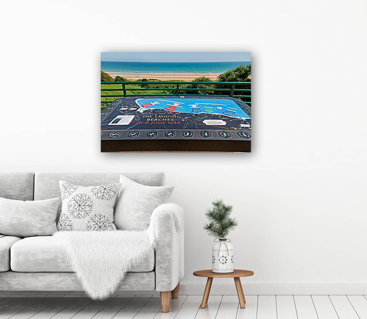 Colleville sur Mer. France. The Normandy American Cemetery and Memorial Reproduction