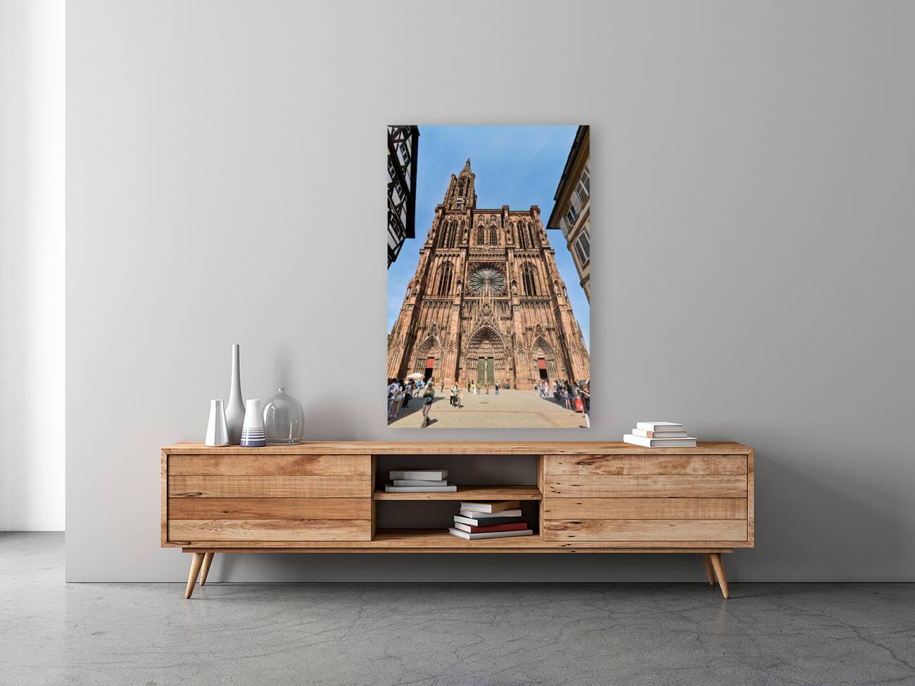 Strasbourg Alsace France. Alsace Wine Route. The Cathedral Reproduction