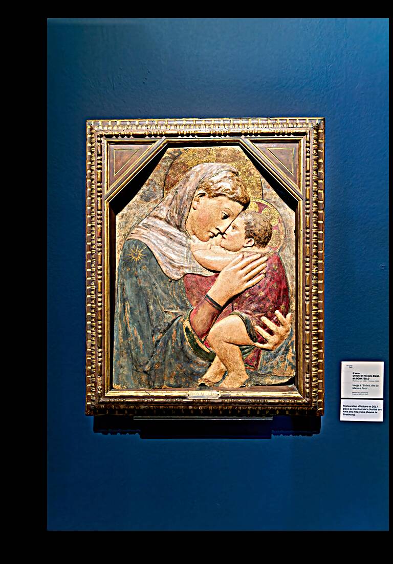 Strasbourg Alsace France. Fine Arts Museum at Palais Rohan. Donatello. Madonna and Child Reproduction
