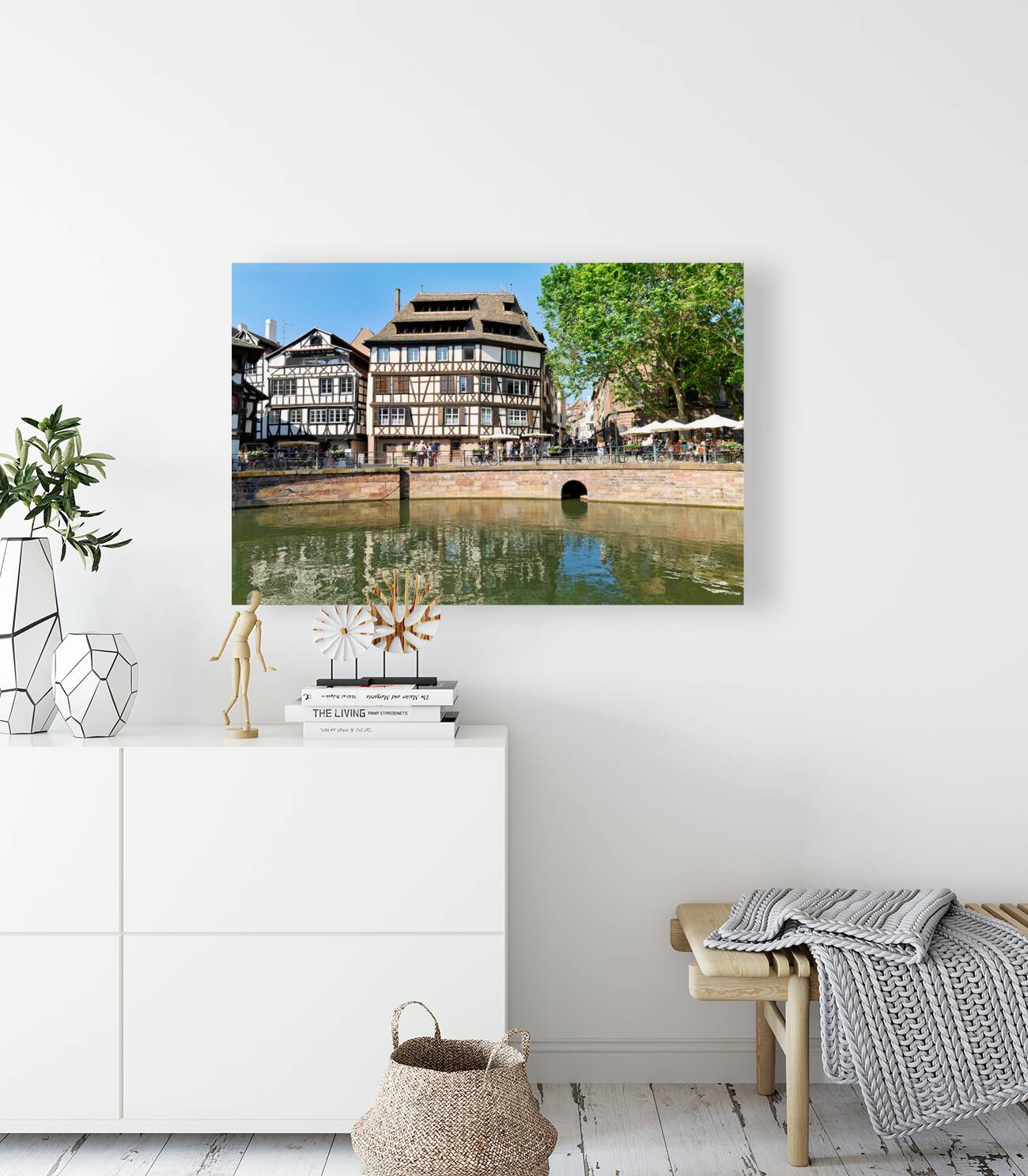 Strasbourg Alsace France. The coloured timber framed houses in Petit France district Reproduction