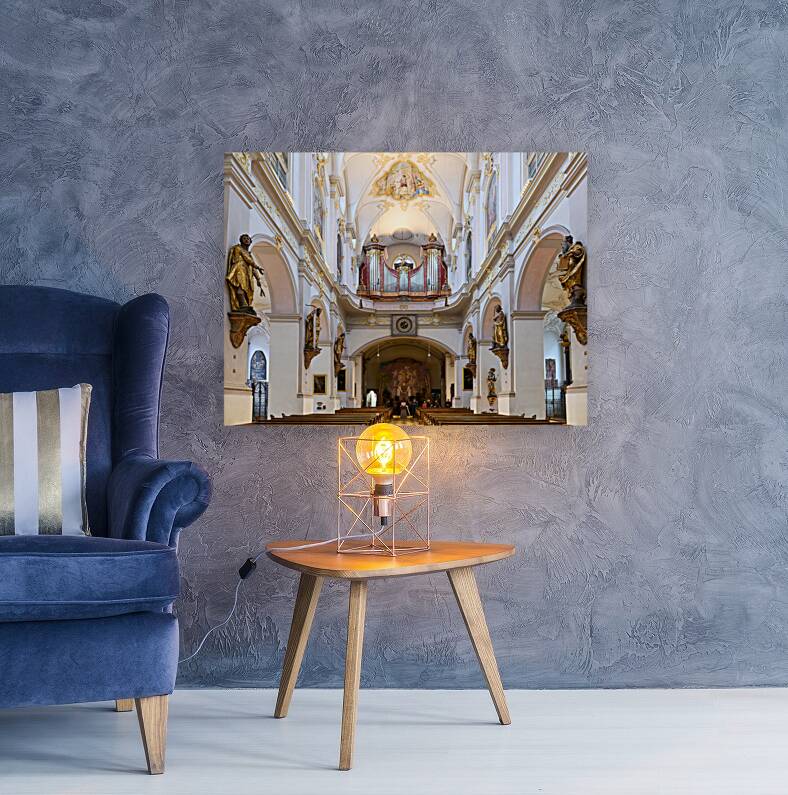 Germany Bavaria Munich. Peterskirche. St. Peters church Reproduction