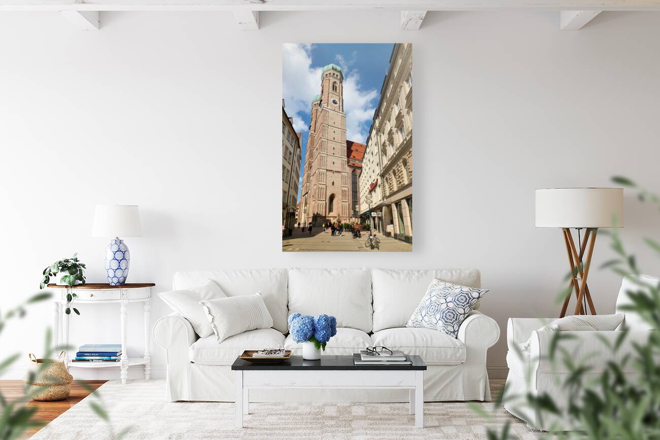 Germany Bavaria Munich. Frauenkirche. The Dom cathedral Reproduction