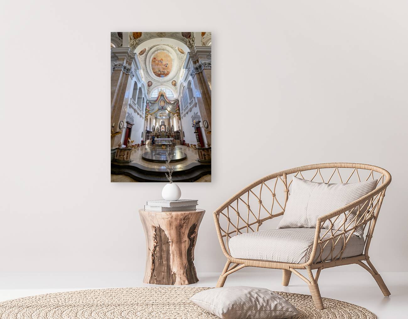 Germany Bavaria Romantic Road. Fussen. The parish church of St. Mang Reproduction