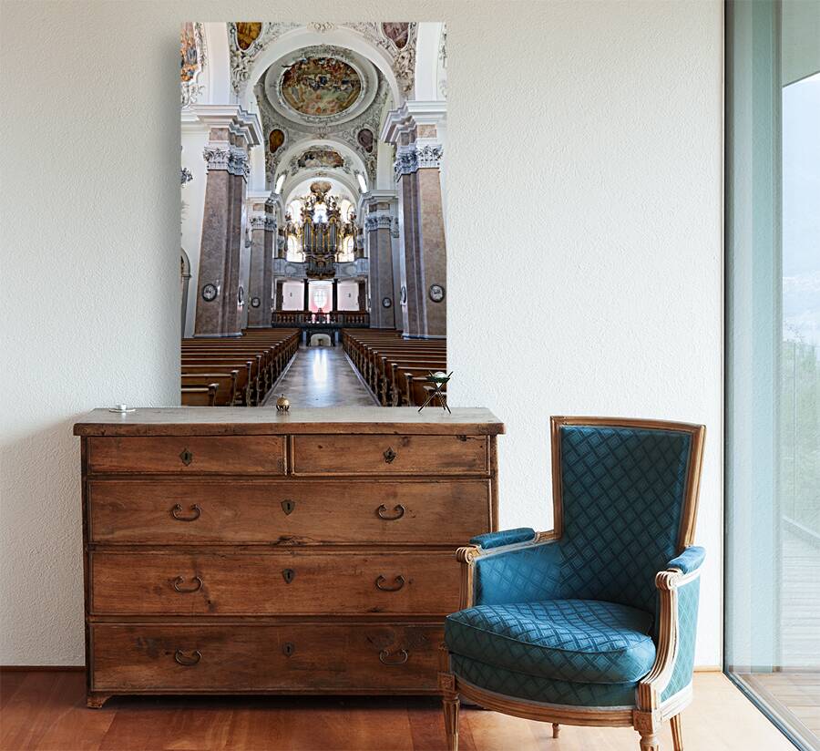 Germany Bavaria Romantic Road. Fussen. The parish church of St. Mang Reproduction