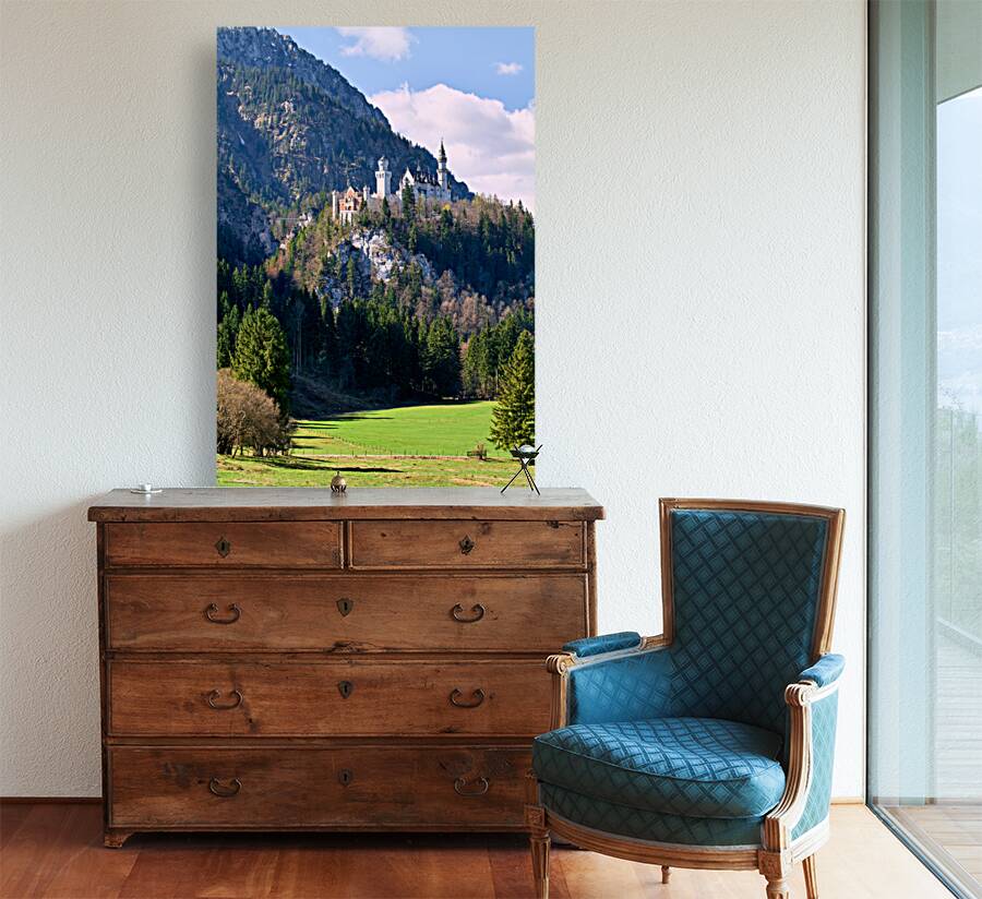 Germany Bavaria Romantic Road. Fussen. Neuschwanstein castle Reproduction