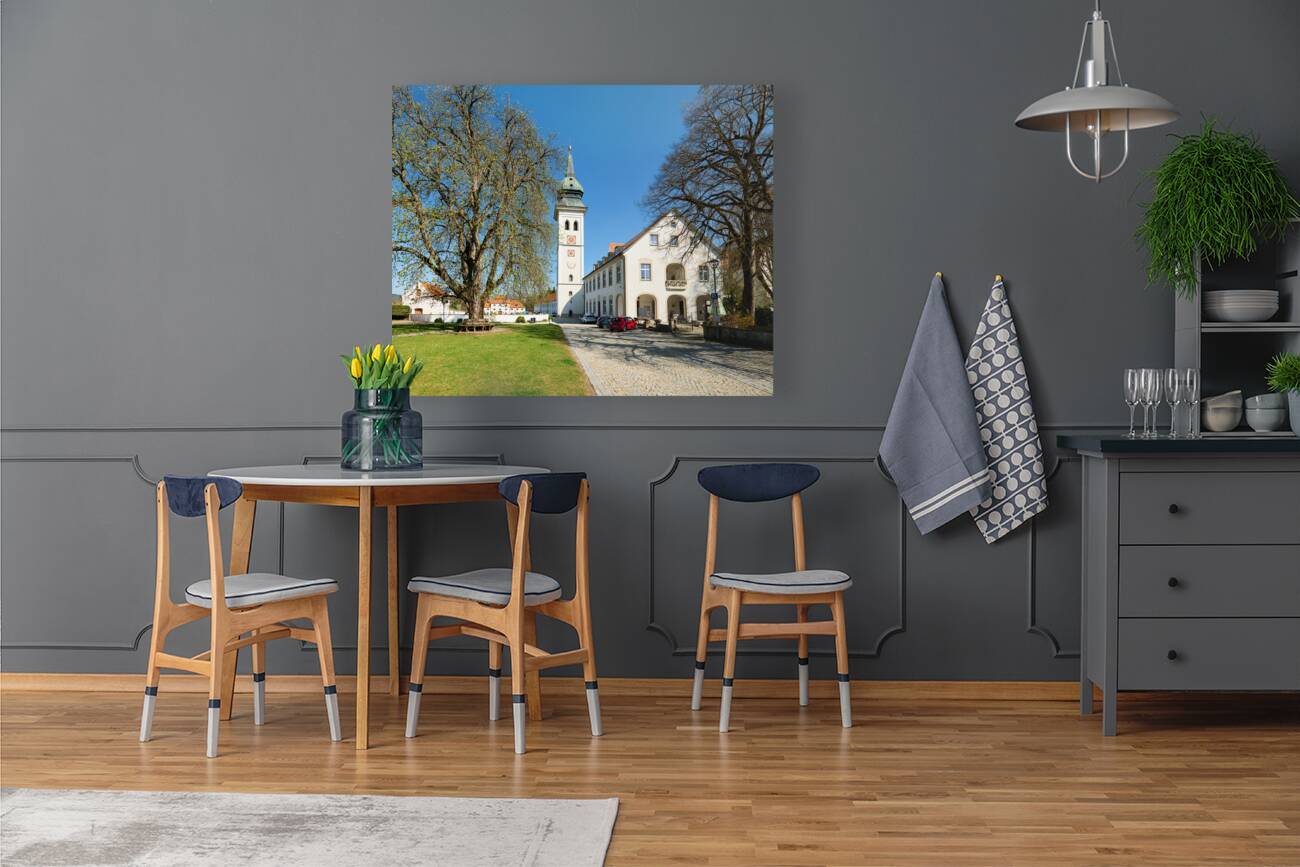 Germany Bavaria Romantic Road. Rottenbuch. Maria Geburt Church Reproduction