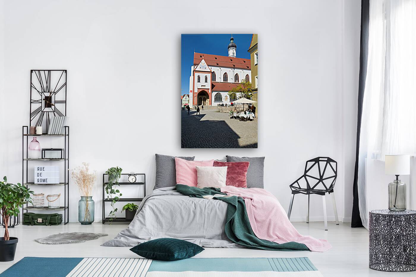 Germany Bavaria Romantic Road. Landsberg am Lech. Church of the Assumption of Mary Maria Himmelfahrt Reproduction