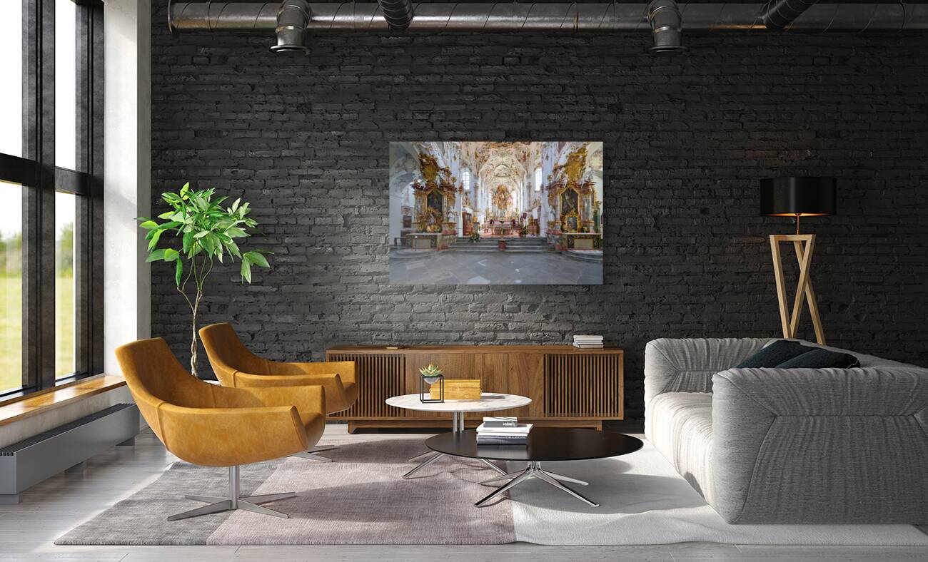 Germany Bavaria Romantic Road. Rottenbuch. Maria Geburt Church Reproduction