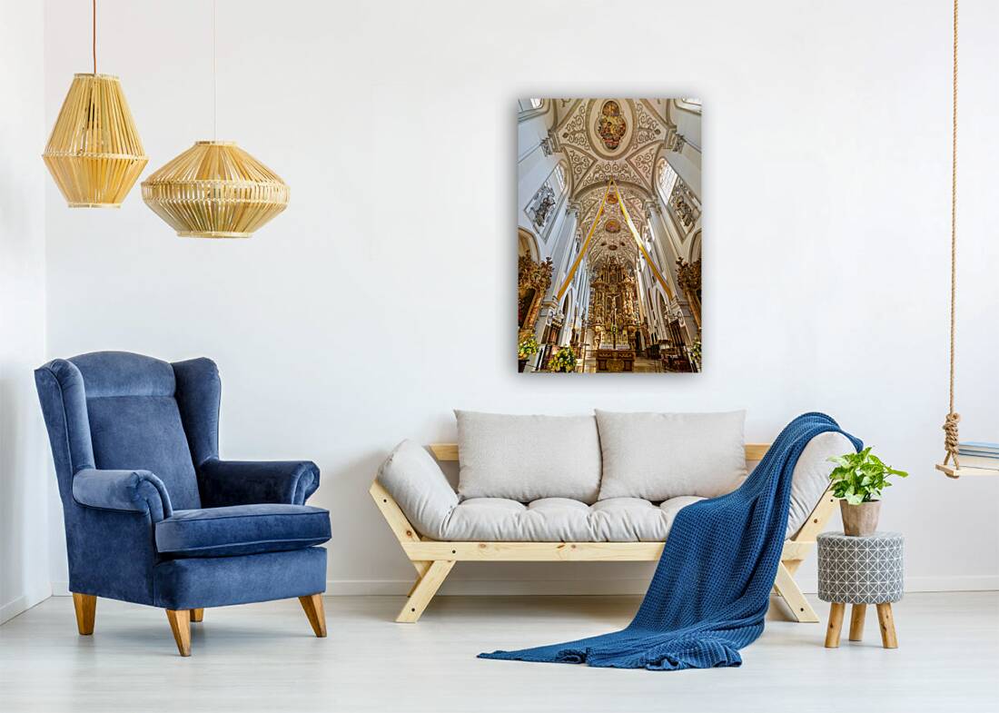 Germany Bavaria Romantic Road. Landsberg am Lech. Church of the Assumption of Mary Maria Himmelfahrt Reproduction