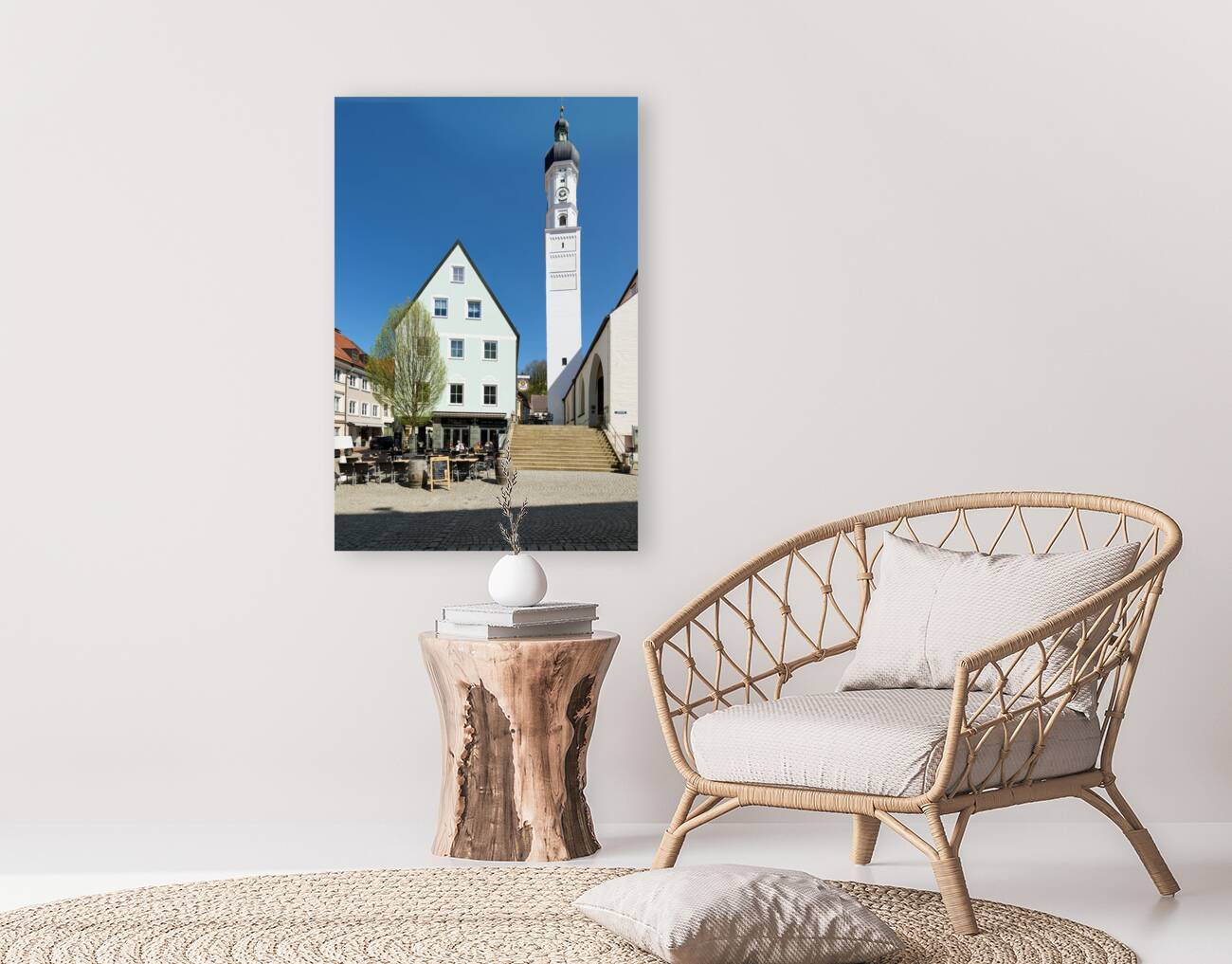 Germany Bavaria Romantic Road. Landsberg am Lech. Church of the Assumption of Mary Maria Himmelfahrt Reproduction