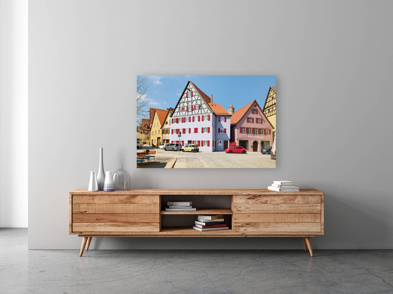 Germany Bavaria Romantic Road. Historische Altstadt Dinkelsbuhl. Old Town Reproduction