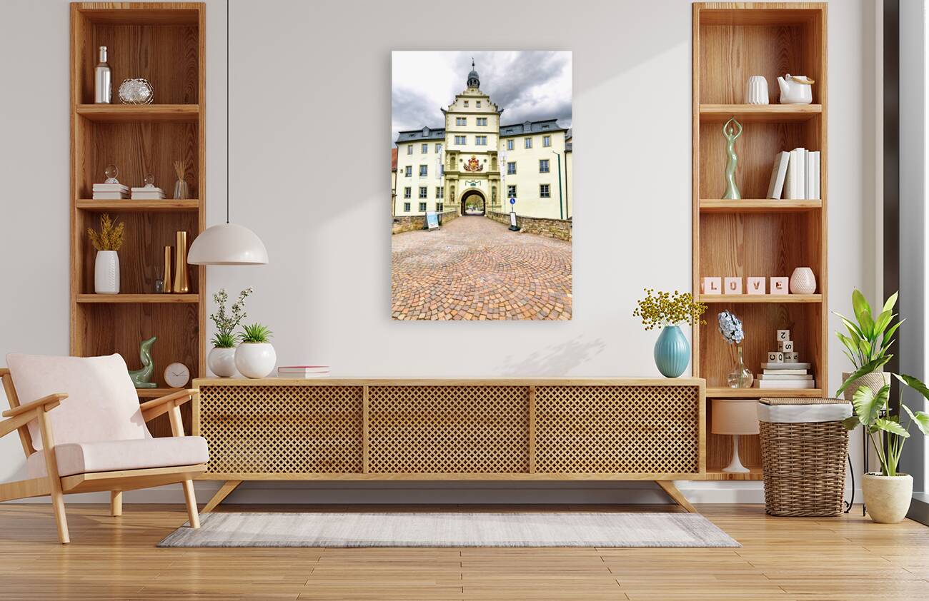 Germany Bavaria Romantic Road. Bad Mergentheim. Deutschordensschloss Castle Reproduction