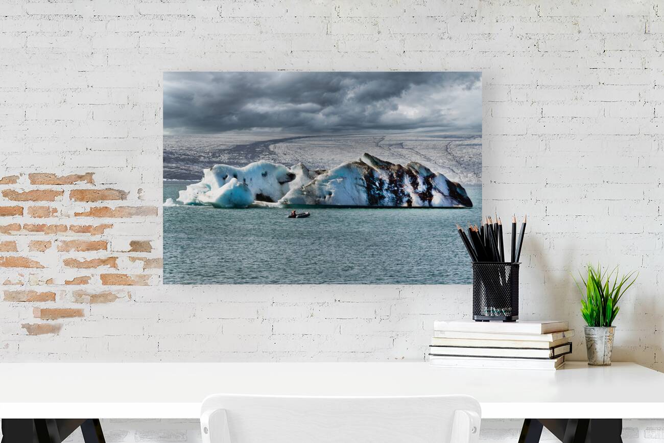 Jökulsárlón is a large glacial lake in southern part of Vatnajökull National Park Iceland. Reproduction