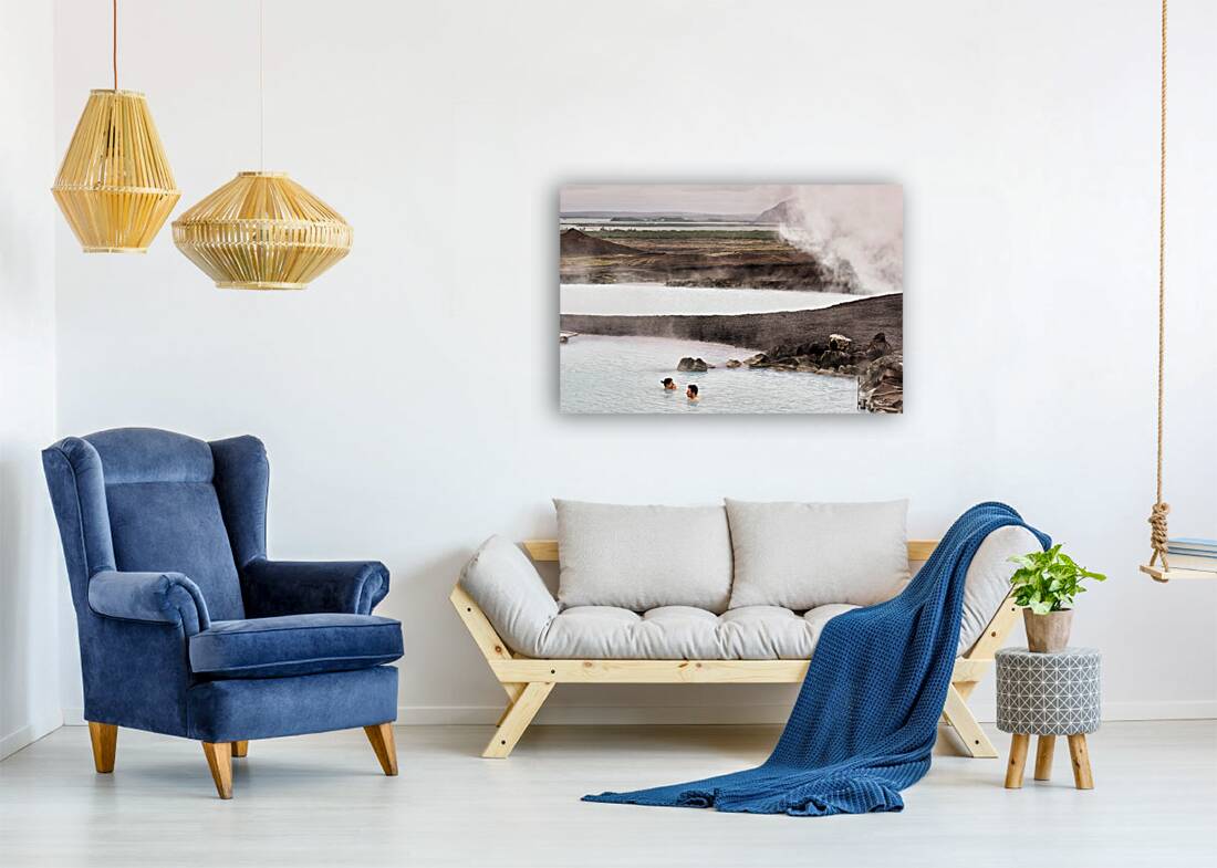 Myvatn Nature Baths. Iceland Reproduction