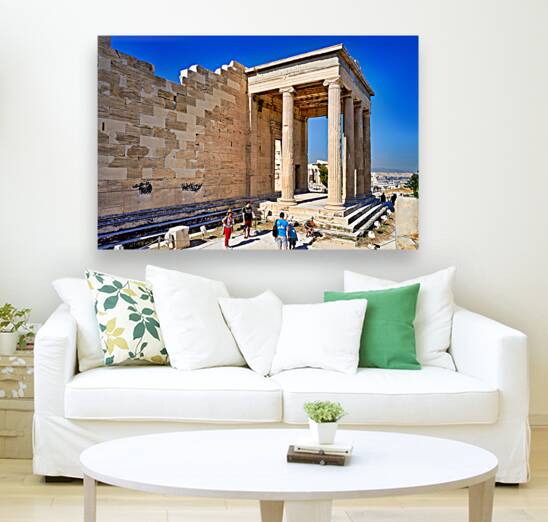 Athens Greece. The Erechtheion temple at the Acropolis Reproduction
