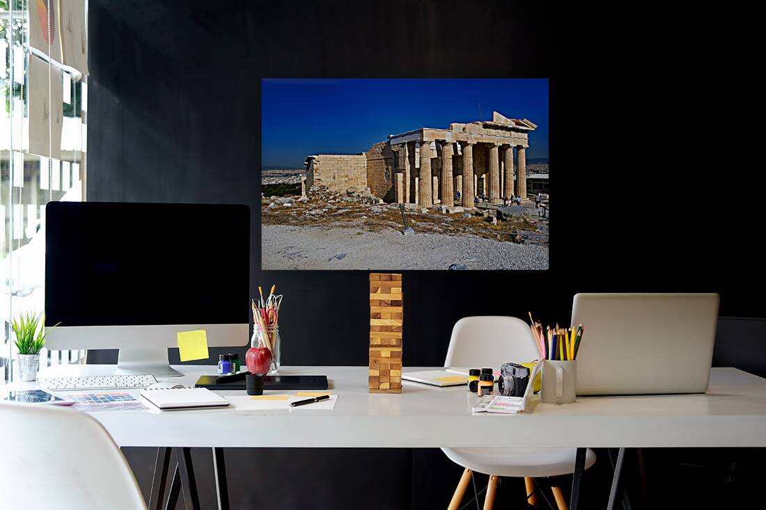 Athens Greece. Propylaea the gate at the entrance of the Acropolis Reproduction