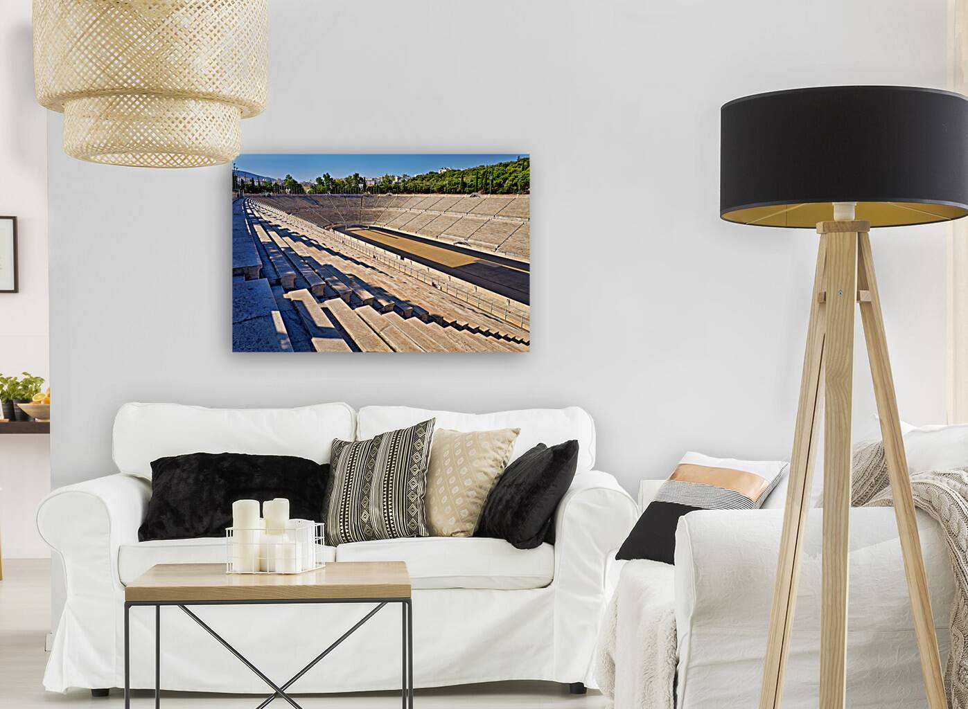Athens Greece. Panoramic view of the entrance of the Acropolis Museum Reproduction