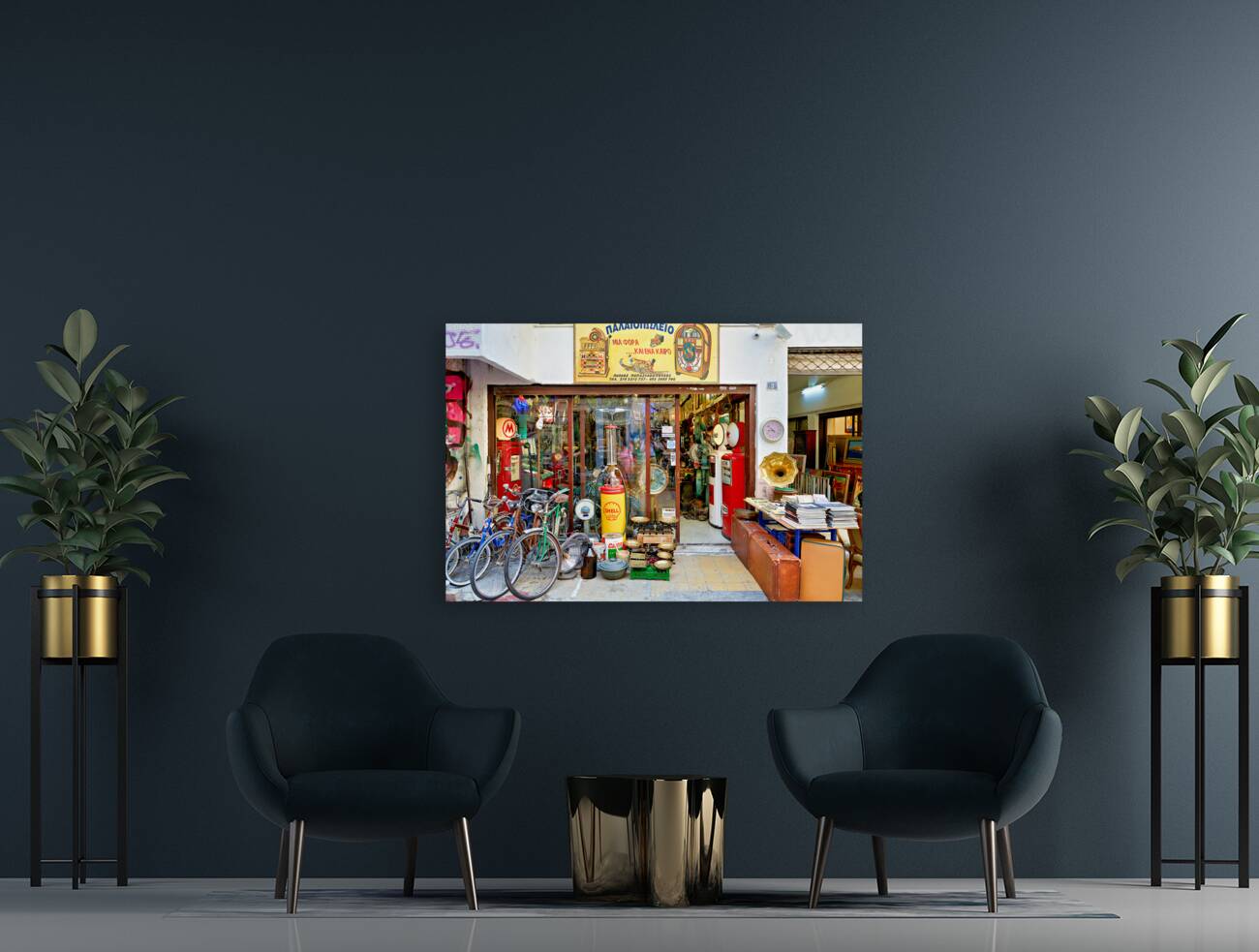 Athens Greece. The Flea Market at Monastiraki Reproduction