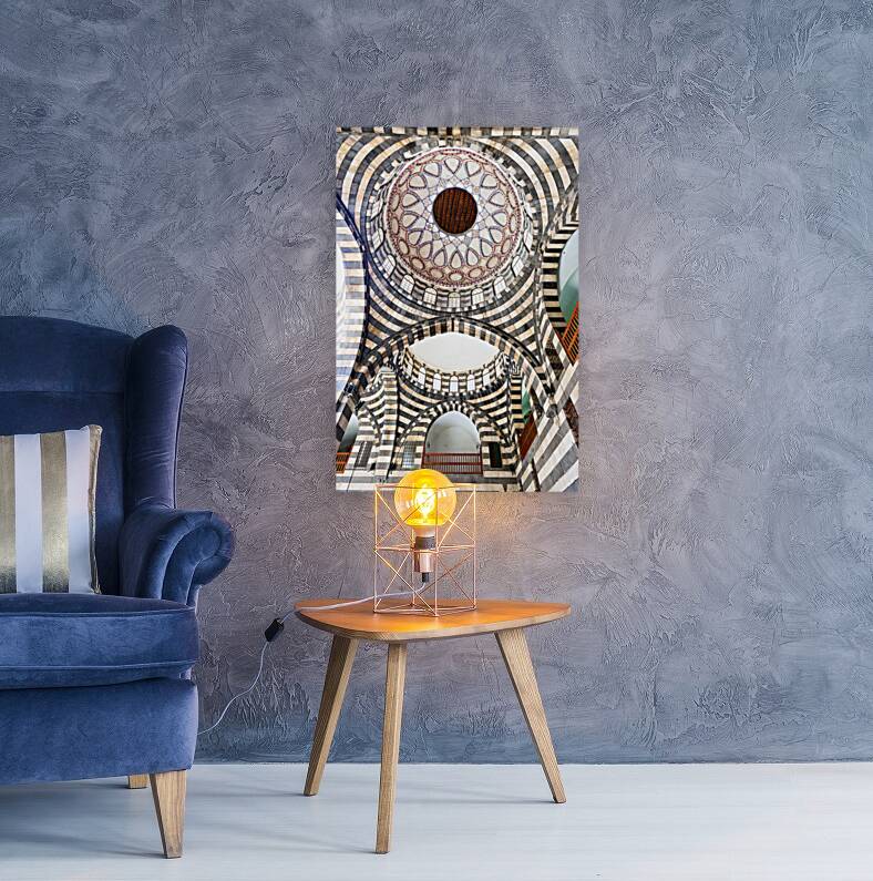 Syria. Khan Asad Pasha is the largest Caravanserai in the Old City of Damascus Reproduction