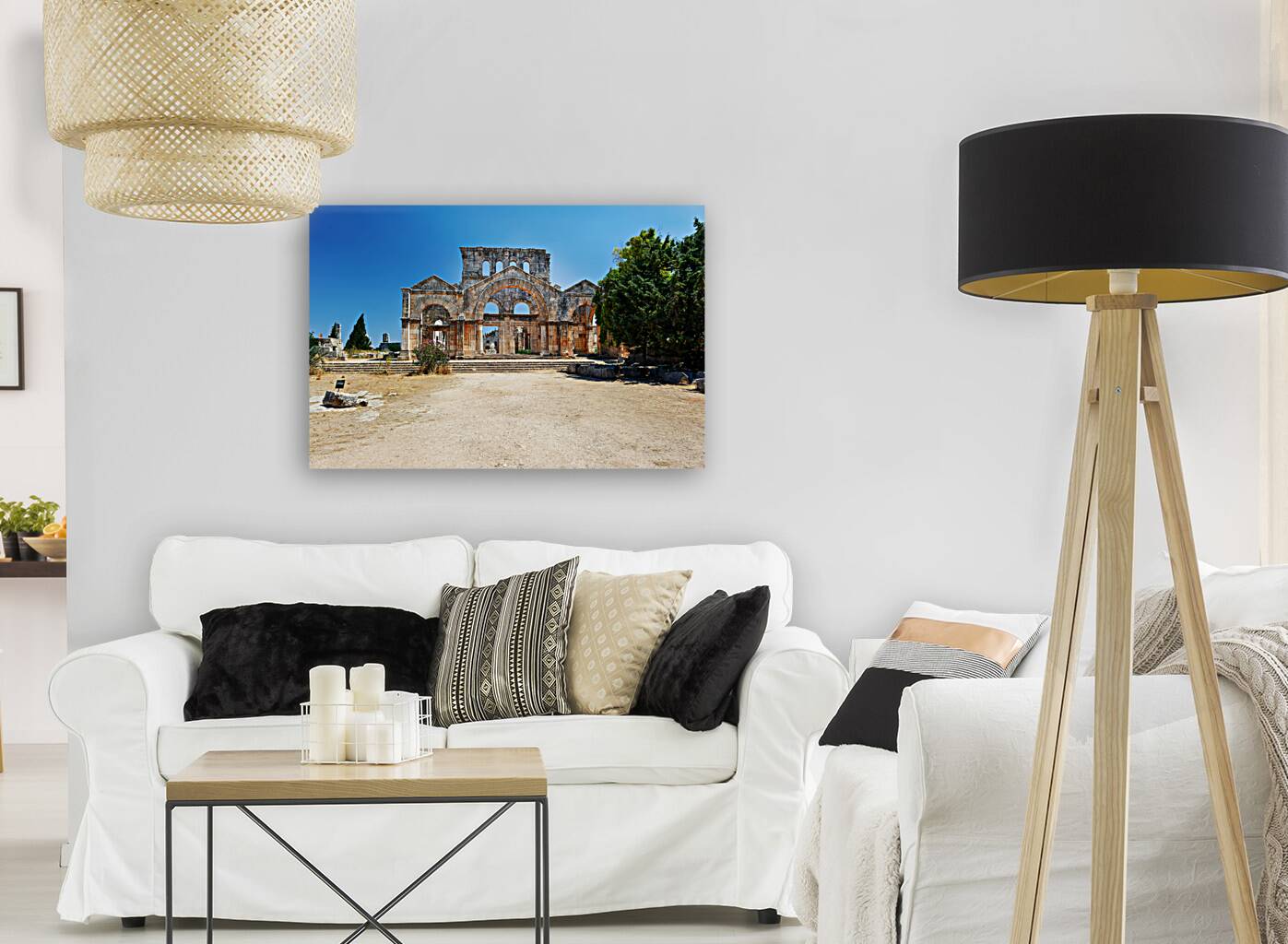 Syria. Church of Saint Simeon Stylites Reproduction