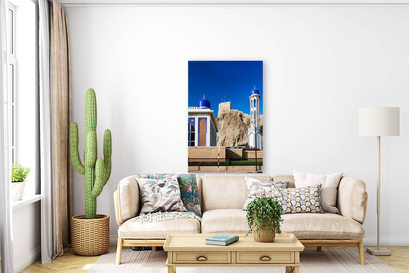 Oman. Muscat. Al Khor mosque Reproduction