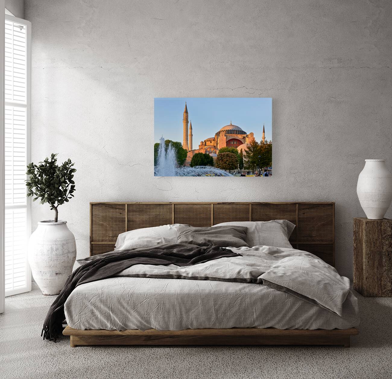 Istanbul Turkey. Hagia Sophia Grand Mosque Reproduction