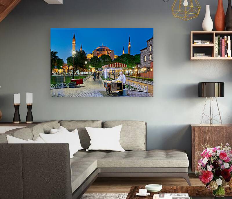 Istanbul Turkey. Hagia Sophia Grand Mosque Reproduction