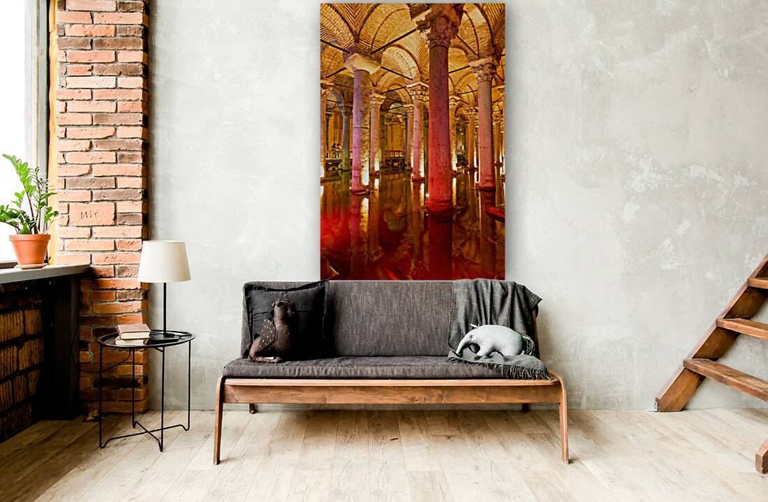 Istanbul Turkey. Basilica Cistern Reproduction