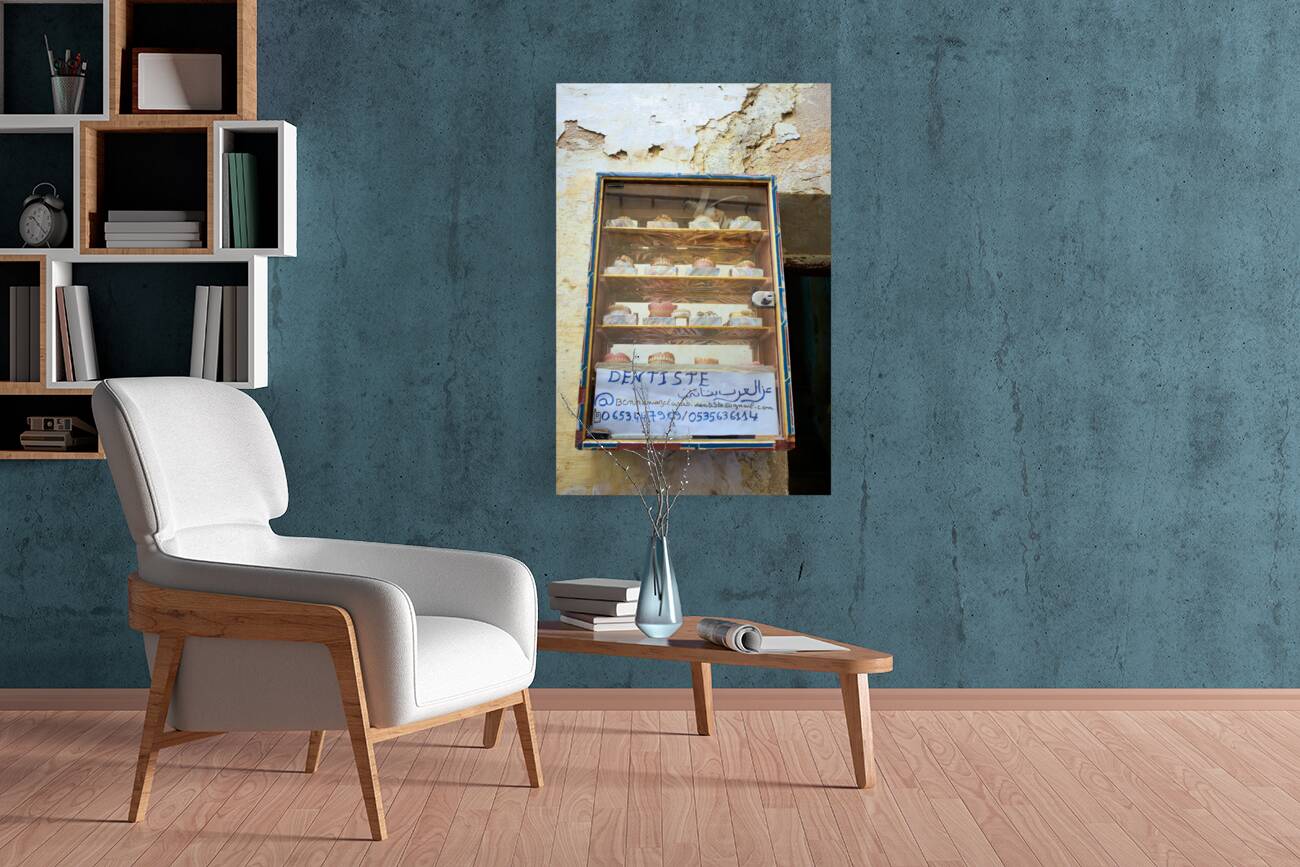 Morocco Fez. Dentures of a dentists office Reproduction