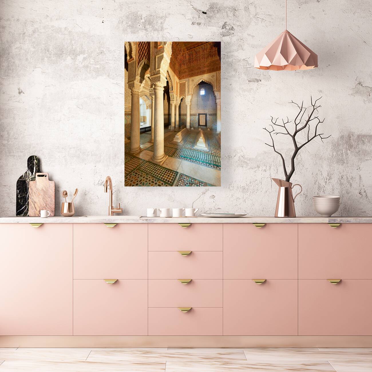 Morocco Marrakesh. Saadian tombs. Royal necropolis Reproduction