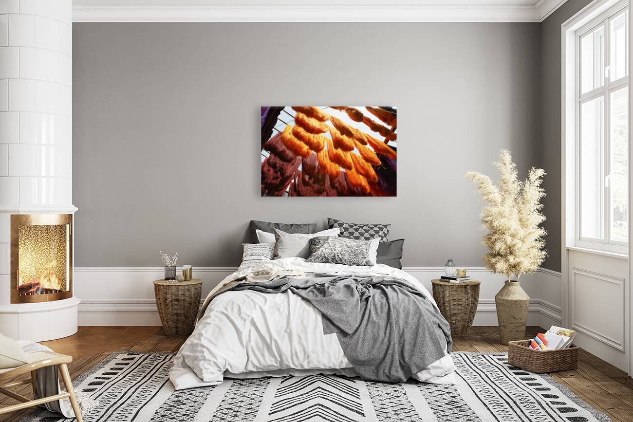 Morocco Marrakesh. Dyers souk Reproduction