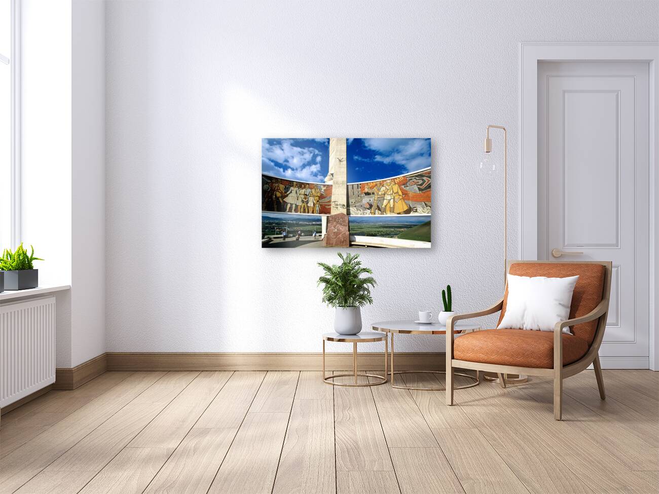 Mongolia. Ulaanbaatar. The Zaisan Memorial is a memorial south of the Mongolian capital of Ulaanbaatar that honors Soviet soldiers killed in World War II Reproduction