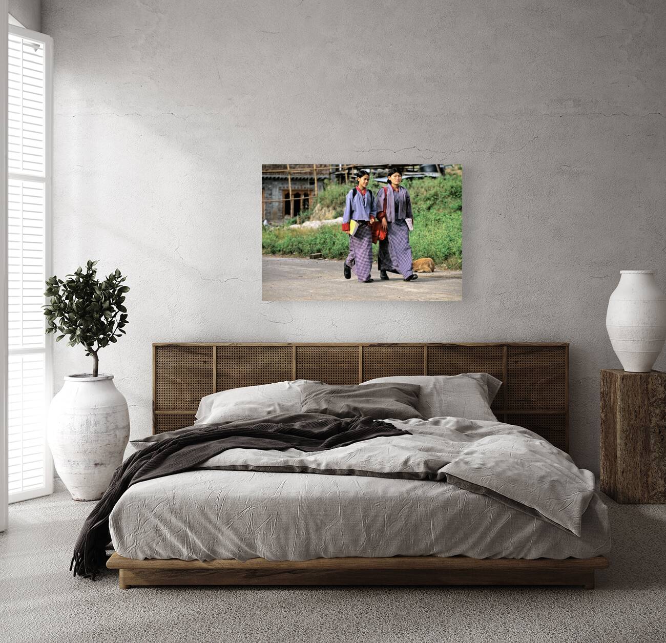 BHUTAN. Punakha Valley Reproduction