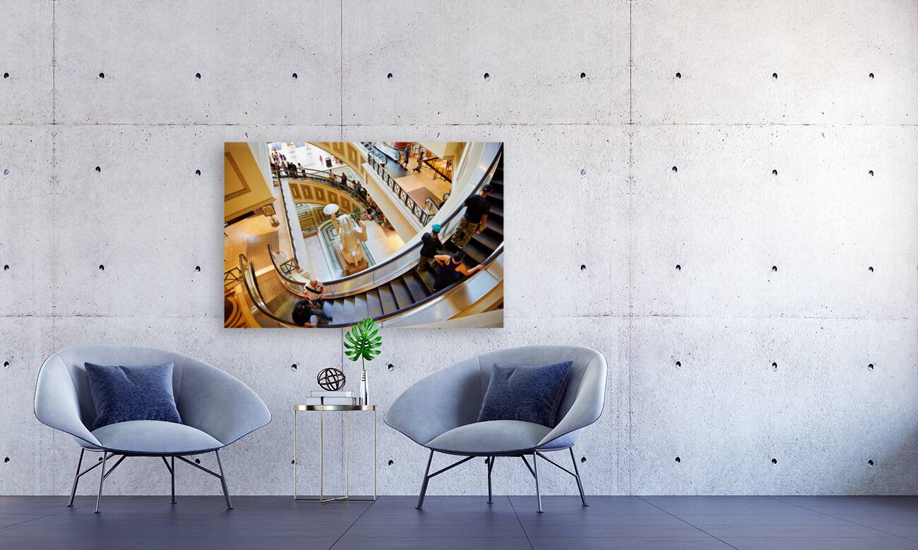 The Shopping Mall at Caesars Palace Hotel. Las Vegas Nevada USA Reproduction