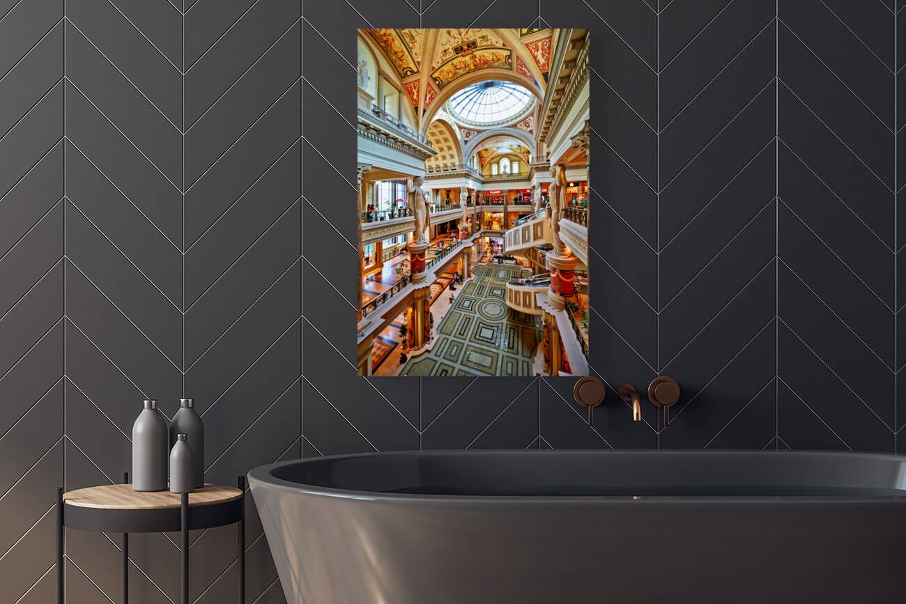 The Shopping Mall at Caesars Palace Hotel. Las Vegas Nevada USA Reproduction