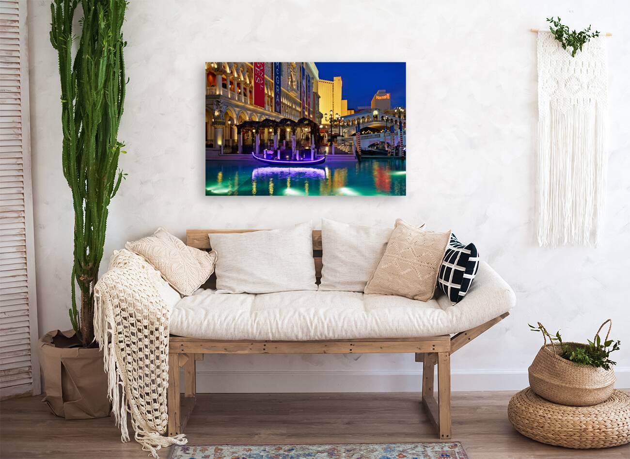 Venetian Hotel at Sunset. Las Vegas Nevada USA Reproduction