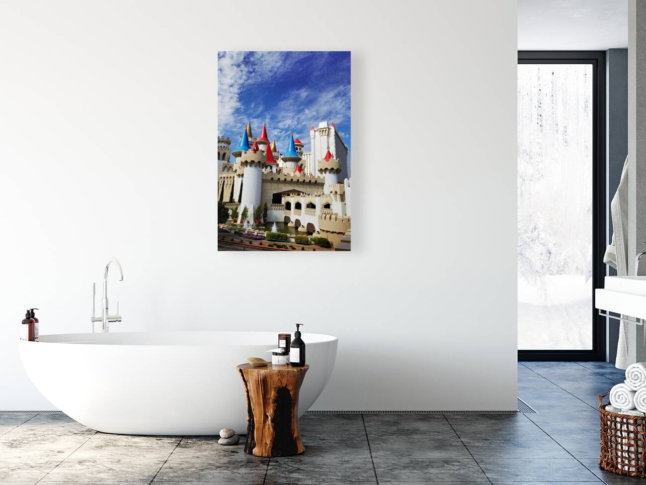 Excalibur Hotel and Casino. Las Vegas Nevada USA Reproduction