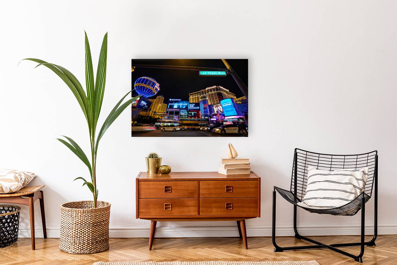 The Strip by night. Las Vegas Nevada USA Reproduction