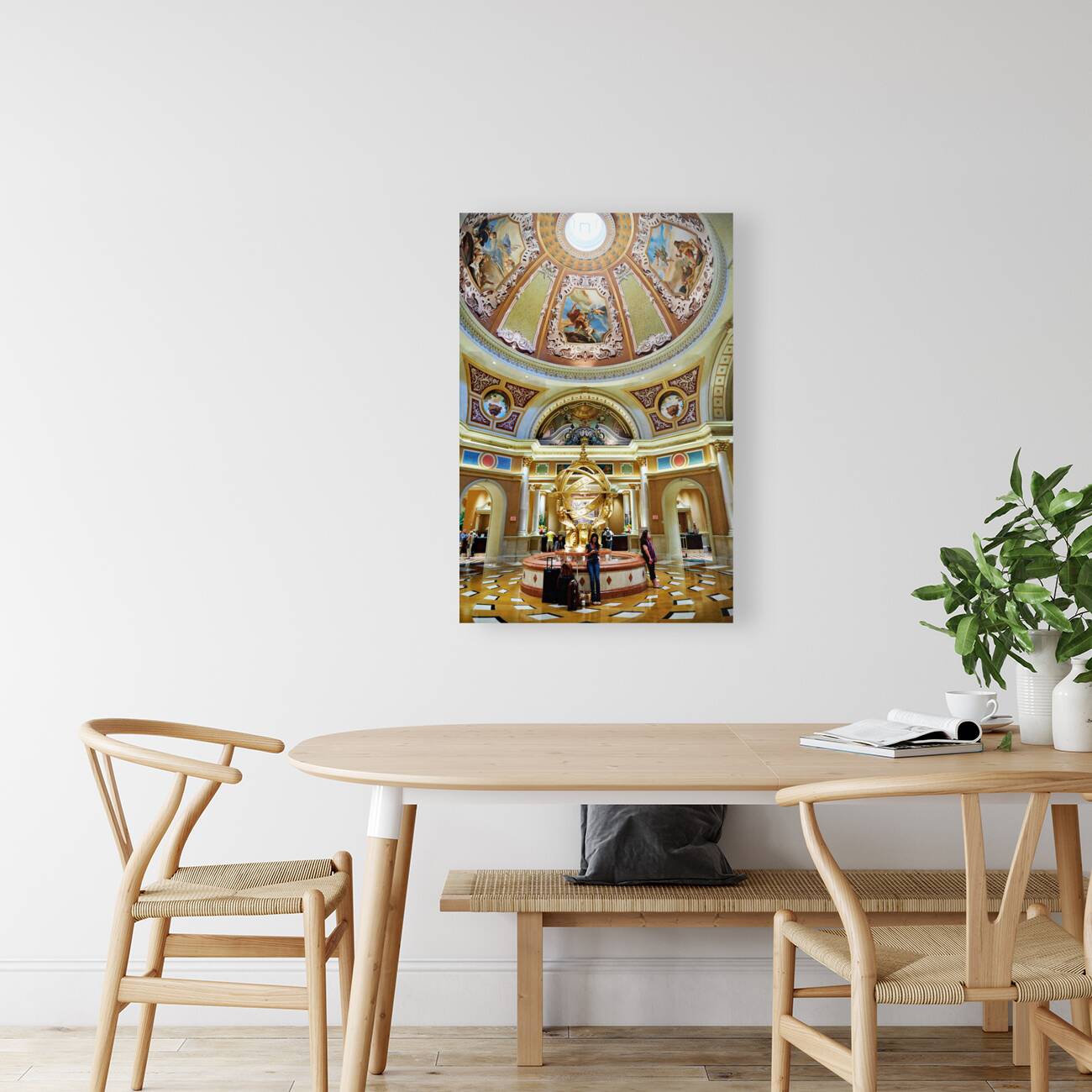 The Lobby of Venetian Hotel. Las Vegas Nevada USA Reproduction