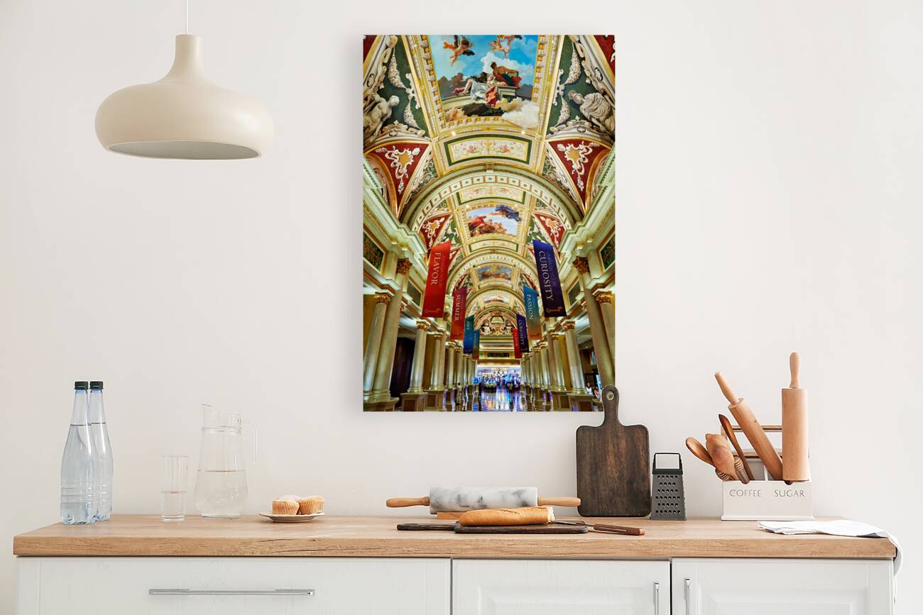 The lobby of Venetian Hotel. Las Vegas Nevada USA Reproduction