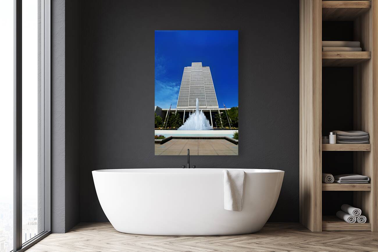 The hedaquarter of the Mormon Church of Jesus Christ the latter day. Salt Lake City Utah USA Reproduction